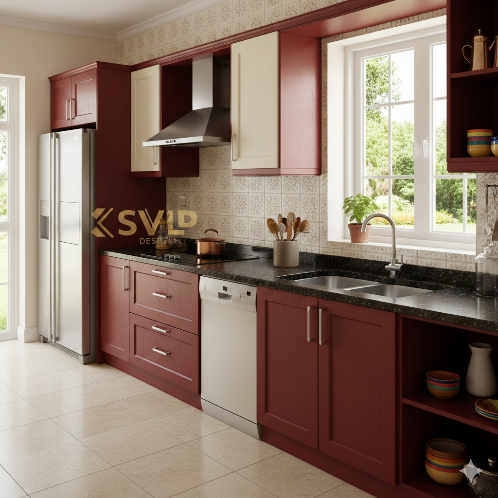 Modular kitchen installation by SVLP Interiors in Hyderabad