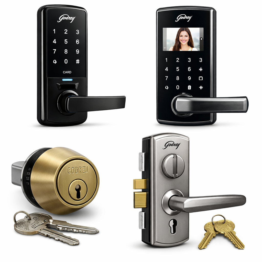 Godrej digital and mechanical door locks for home and office security
