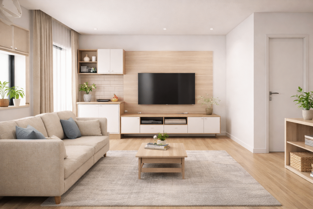 “2BHK interior design Hyderabad modern home”